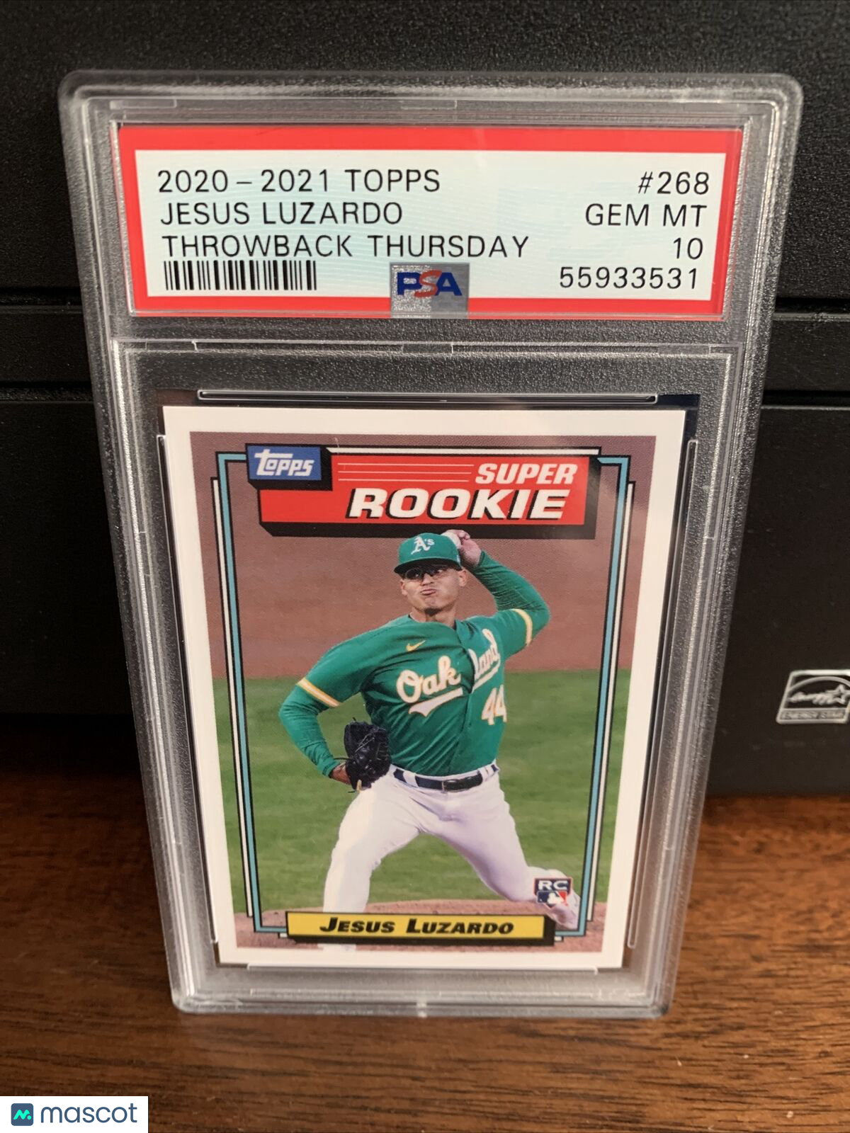 2020 Topps Throwback Thursday Jesus Luzardo Rookie Baseball Card #268 PSA 10