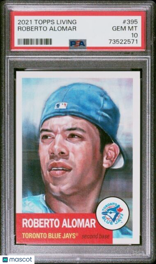 2021 Topps Living Set Roberto Alomar Baseball Card #395 PSA 10 Gem Mint