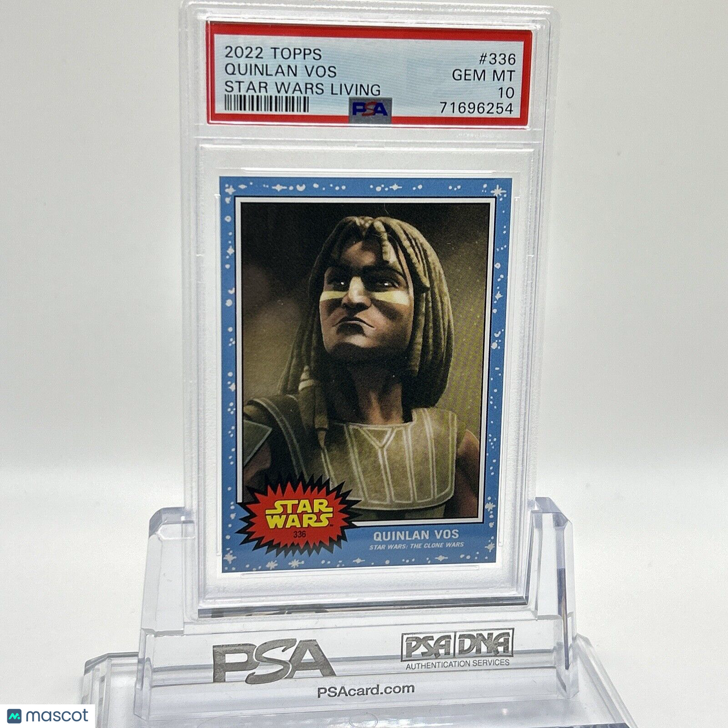 2022 Topps Star Wars Living Set Quinlan Vos Card #336 PSA 10 Gem Mint