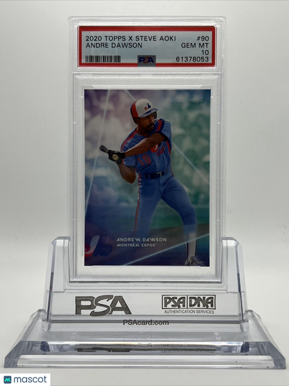 2020 Topps X Steve Aoki Andre Dawson Baseball Card #90 PSA 10