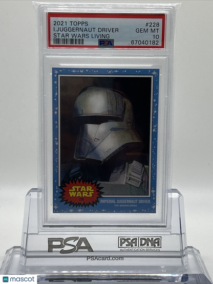 2021 Topps Star Wars Living Set Imperial Juggernaut Driver Card #228 PSA 10 Gem