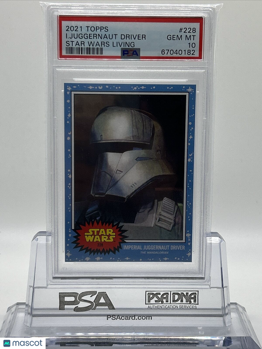 2021 Topps Star Wars Living Set Imperial Juggernaut Driver Card #228 PSA 10 Gem