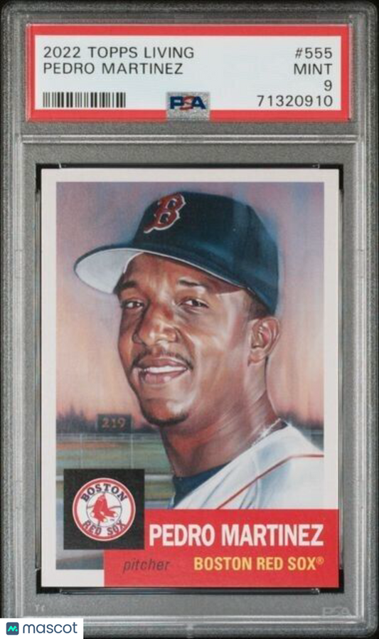2022 Topps Living Set Pedro Martinez Baseball Card #555 PSA 9 Mint