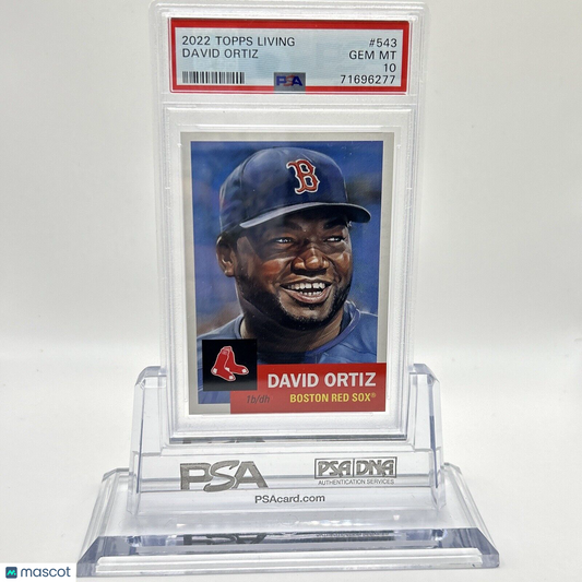 2022 Topps Living Set David Ortiz Baseball Card #543 PSA 10 Gem Mint