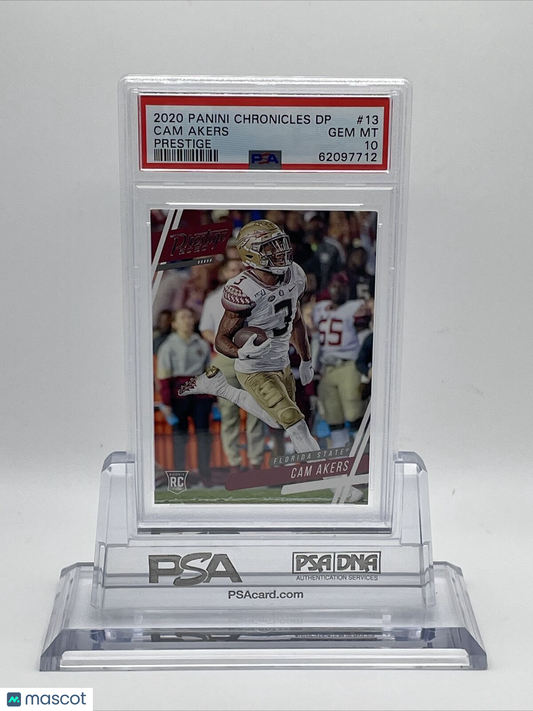 2020 Panini Chronicles Draft Picks Prestige Cam Akers Rookie Card #13 PSA 10