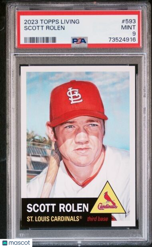 2023 Topps Living Set Scott Rolen Baseball Card #593 PSA 9 Mint