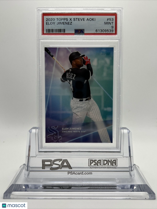 2020 Topps X Steve Aoki Eloy Jimenez Baseball Card #53 PSA 9