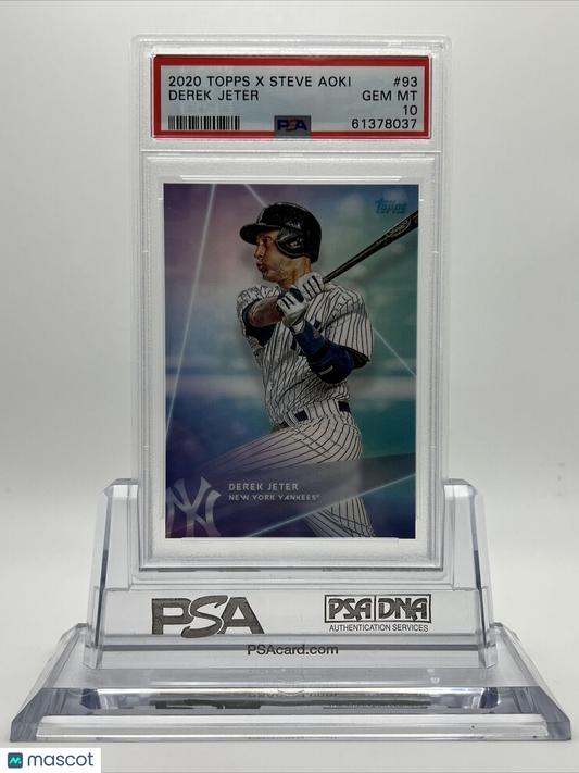 2020 Topps X Steve Aoki Derek Jeter Baseball Card #93 PSA 10