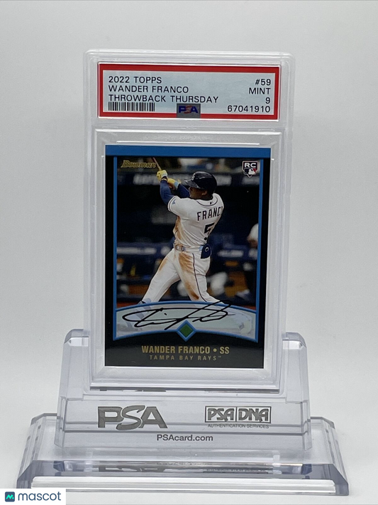 2022 Topps Throwback Thursday Wander Franco Rookie Baseball Card #59 PSA 9