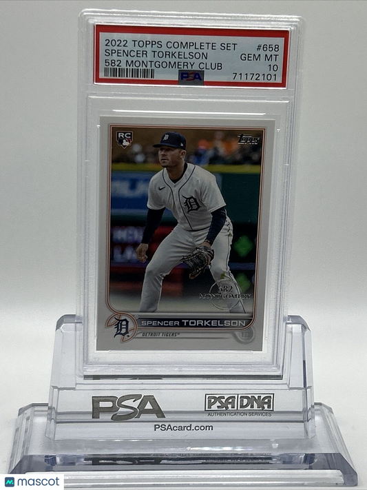 2022 Topps 582 Montgomery Club Spencer Torkelson Rookie Card #658 PSA 10