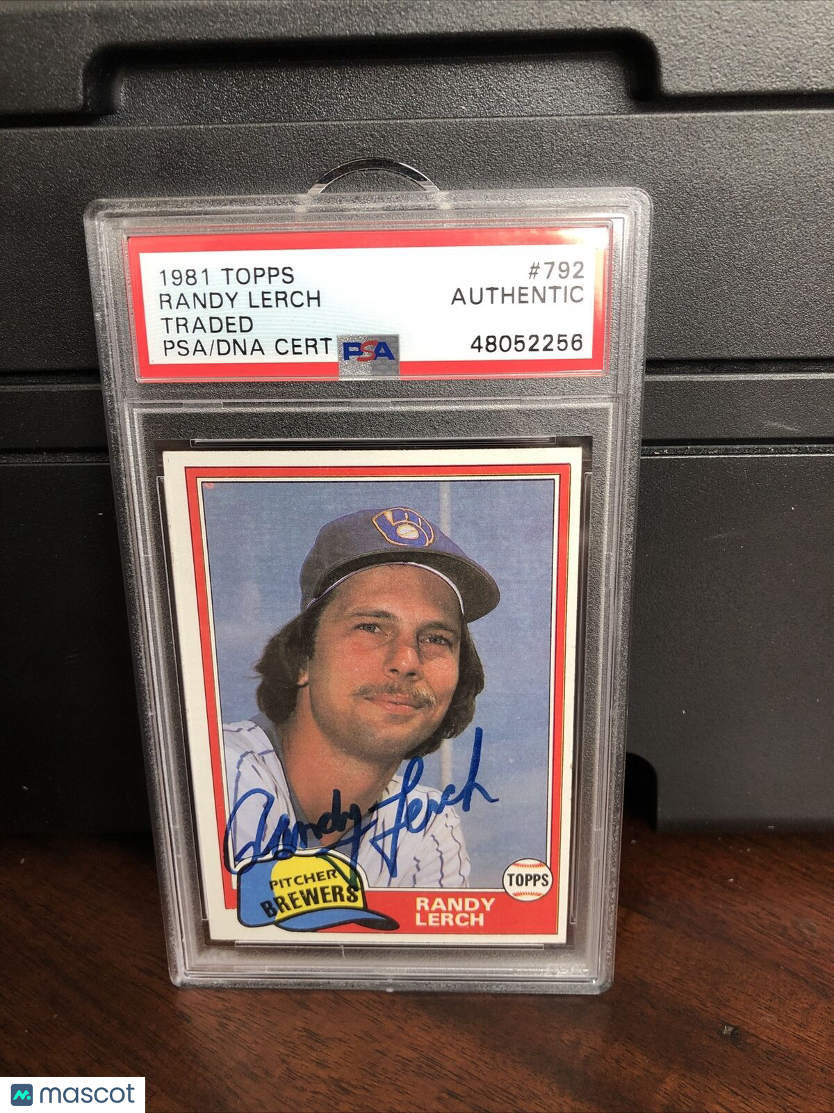 1981 Topps Traded Randy Lerch Baseball Card #792 Autograph PSA/DNA Authentic