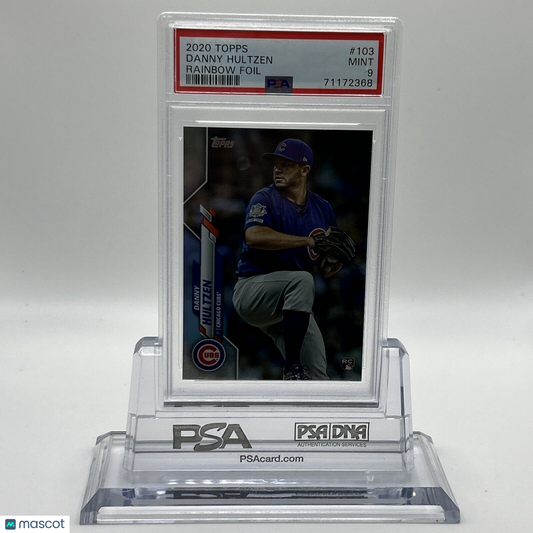 2020 Topps Danny Hultzen RAINBOW FOIL Rookie Baseball Card #103 PSA 8 NM-MT