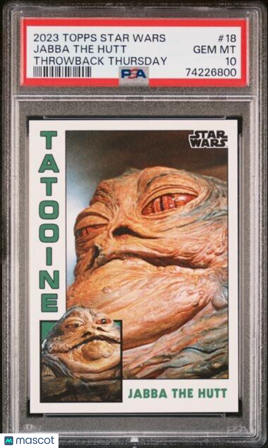 2023 Topps Star Wars Throwback Thursday Jabba the Hutt Card #18 PSA 10 Gem Mint