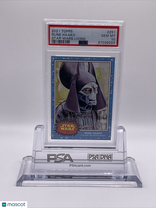 2021 Topps Star Wars Living Set Rune Haako Card #251 PSA 10 Gem Mint