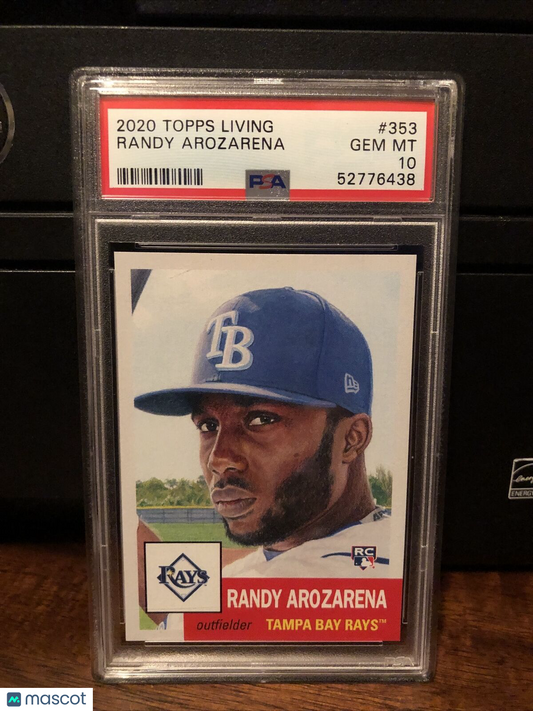 2020 Topps Living Set Randy Arozarena Rookie Baseball Card #353 PSA 10 Gem Mint