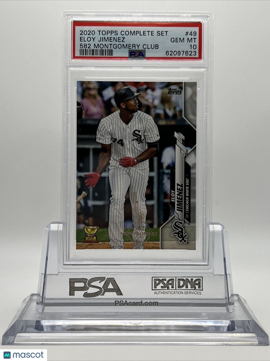 2020 Topps 582 Montgomery Club Set Eloy Jimenez Baseball Card #49 PSA 10