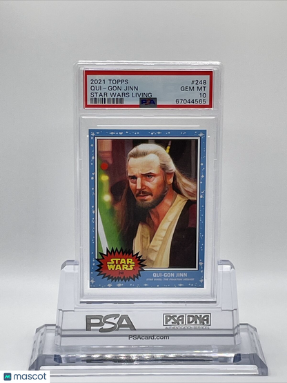 2021 Topps Star Wars Living Set Qui-Gon Jinn Card #248 PSA 10 Gem Mint