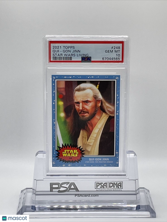 2021 Topps Star Wars Living Set Qui-Gon Jinn Card #248 PSA 10 Gem Mint