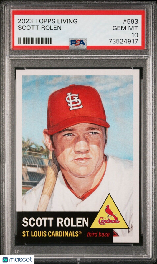 2023 Topps Living Set Scott Rolen Baseball Card #593 PSA 10 Gem Mint