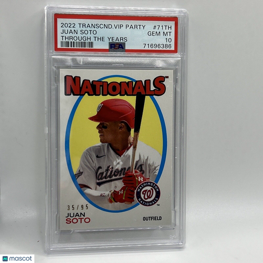 2022 Topps Transcendent VIP Party Juan Soto Baseball Card #71TH PSA 10 35/95