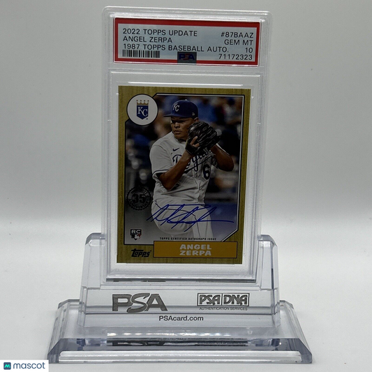 2022 Topps Update Angel Zerpa 1987 Topps Autographs Rookie Card #87BAAZ PSA 10
