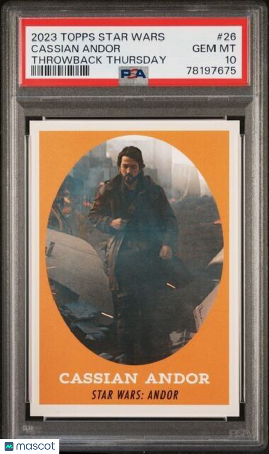 2023 Topps Star Wars Throwback Thursday Cassian Andor Card #26 PSA 10 Gem Mint