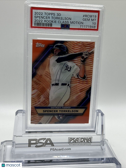 2022 Topps 3D Spencer Torkelson Rookie Class Motion Rookie Card #RCM19 PSA 10
