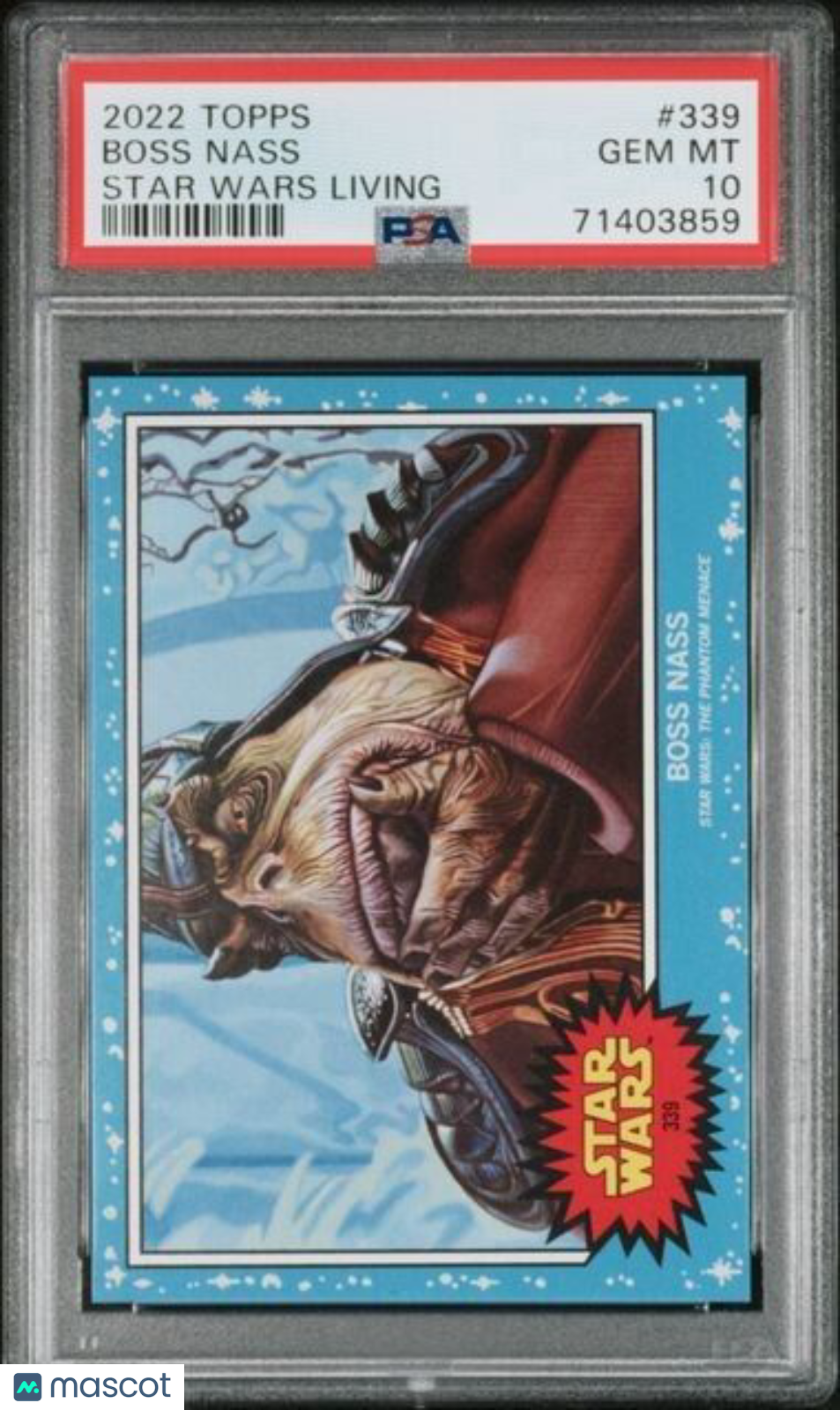 2022 Topps Star Wars Living Set Boss Nass Card #339 PSA 10 Gem Mint