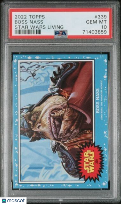 2022 Topps Star Wars Living Set Boss Nass Card #339 PSA 10 Gem Mint