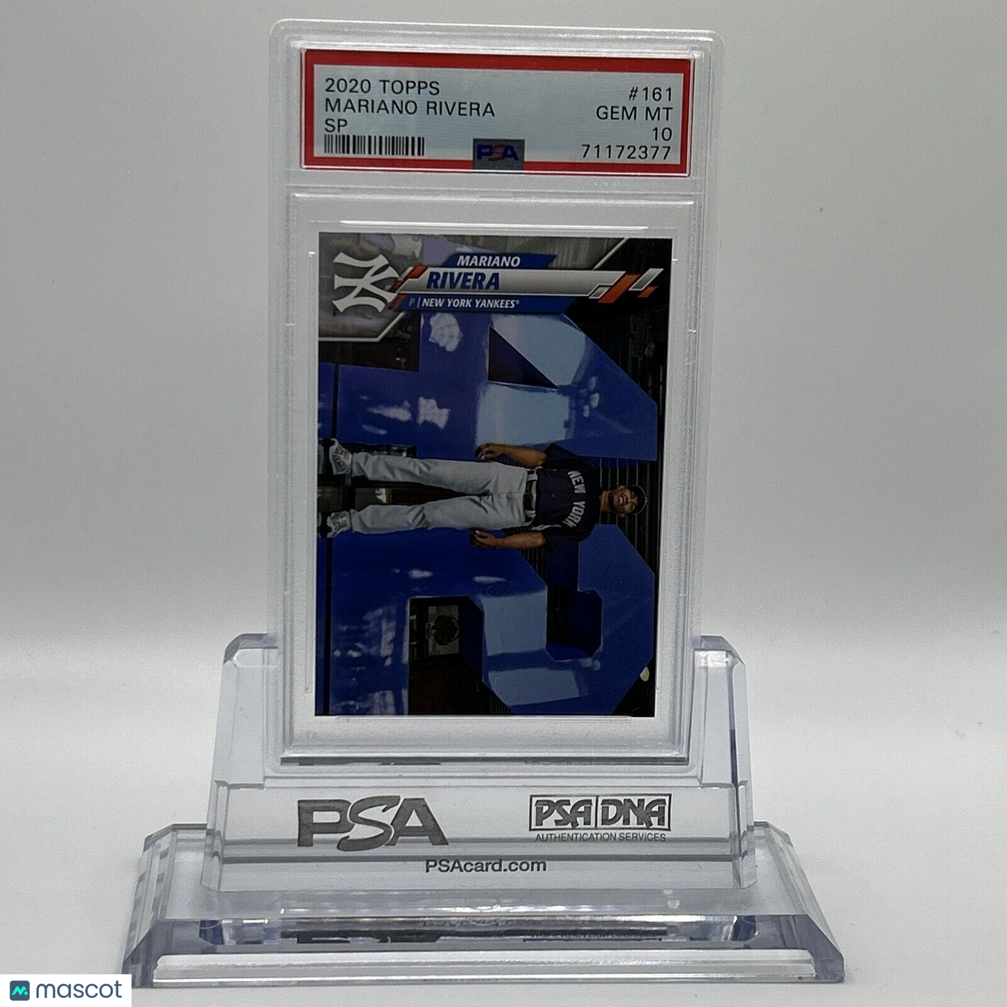 2020 Topps Mariano Rivera SP Baseball Card #161 PSA 10 Gem Mint