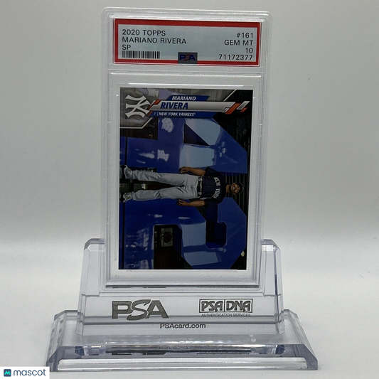 2020 Topps Mariano Rivera SP Baseball Card #161 PSA 10 Gem Mint