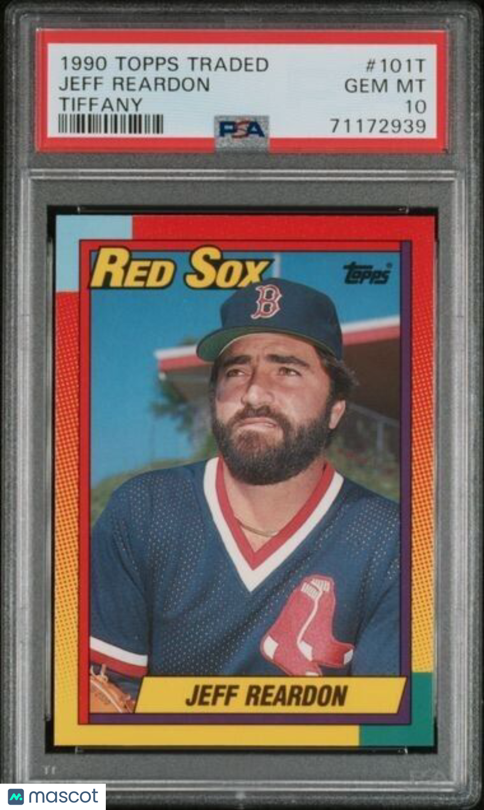 1990 Topps Traded TIFFANY Jeff Reardon Baseball Card #101T PSA 10 Gem Mint