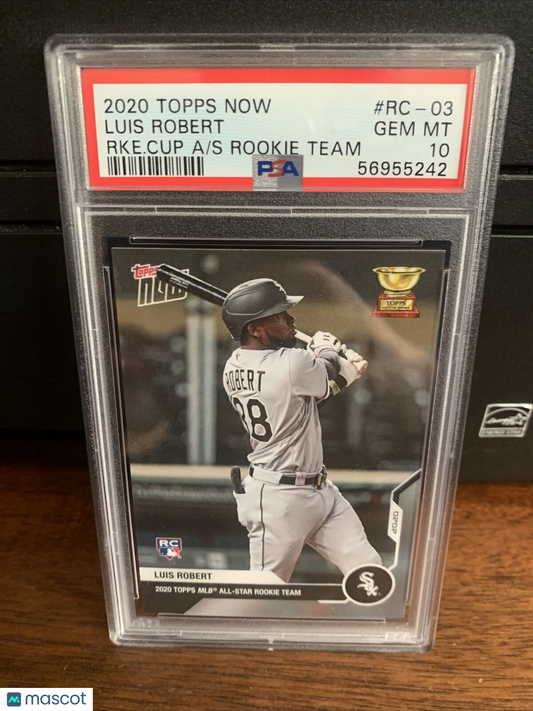2020 Topps Now Rookie Cup Luis Robert Rookie Baseball Card #RC-03 PSA 10