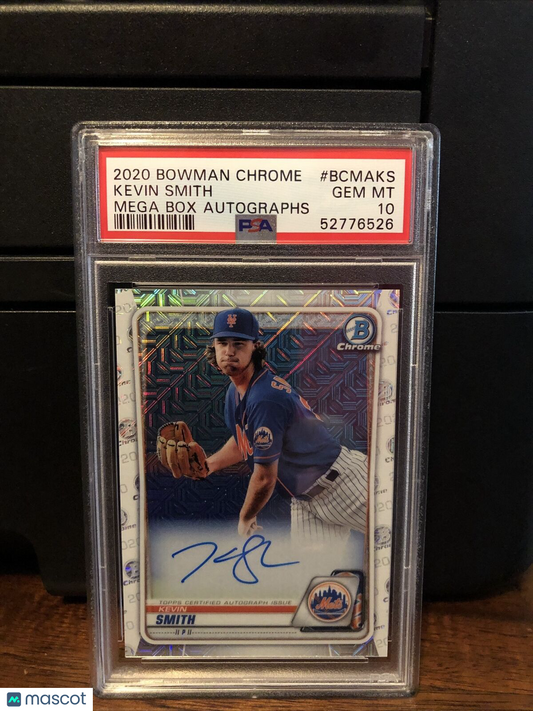 2020 Bowman Chrome Mega Box AUTOGRAPH Kevin Smith Card #BCMAKS PSA 10