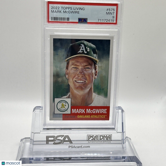 2022 Topps Living Set Mark McGwire Baseball Card #575 PSA 9 Mint