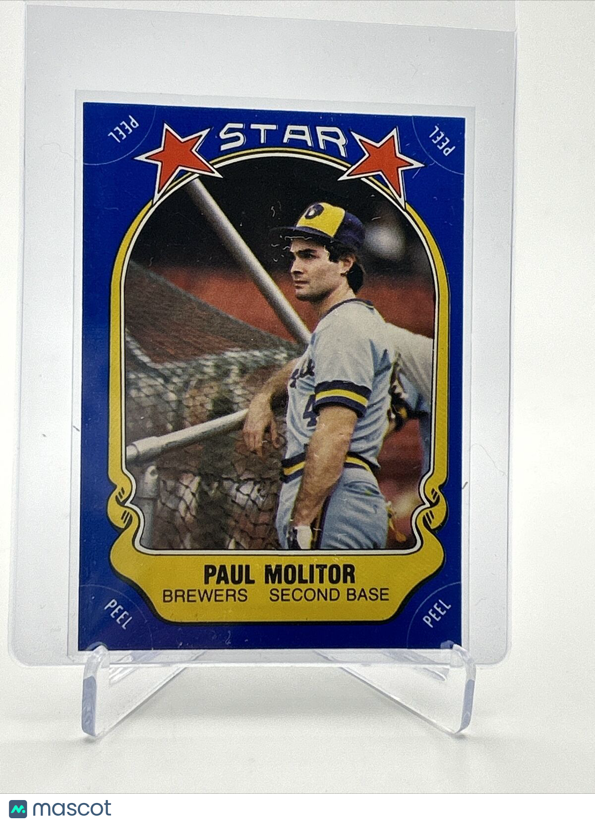 1981 Fleer Star Stickers Paul Molitor Baseball Card #82 NM-MT FREE SHIPPING
