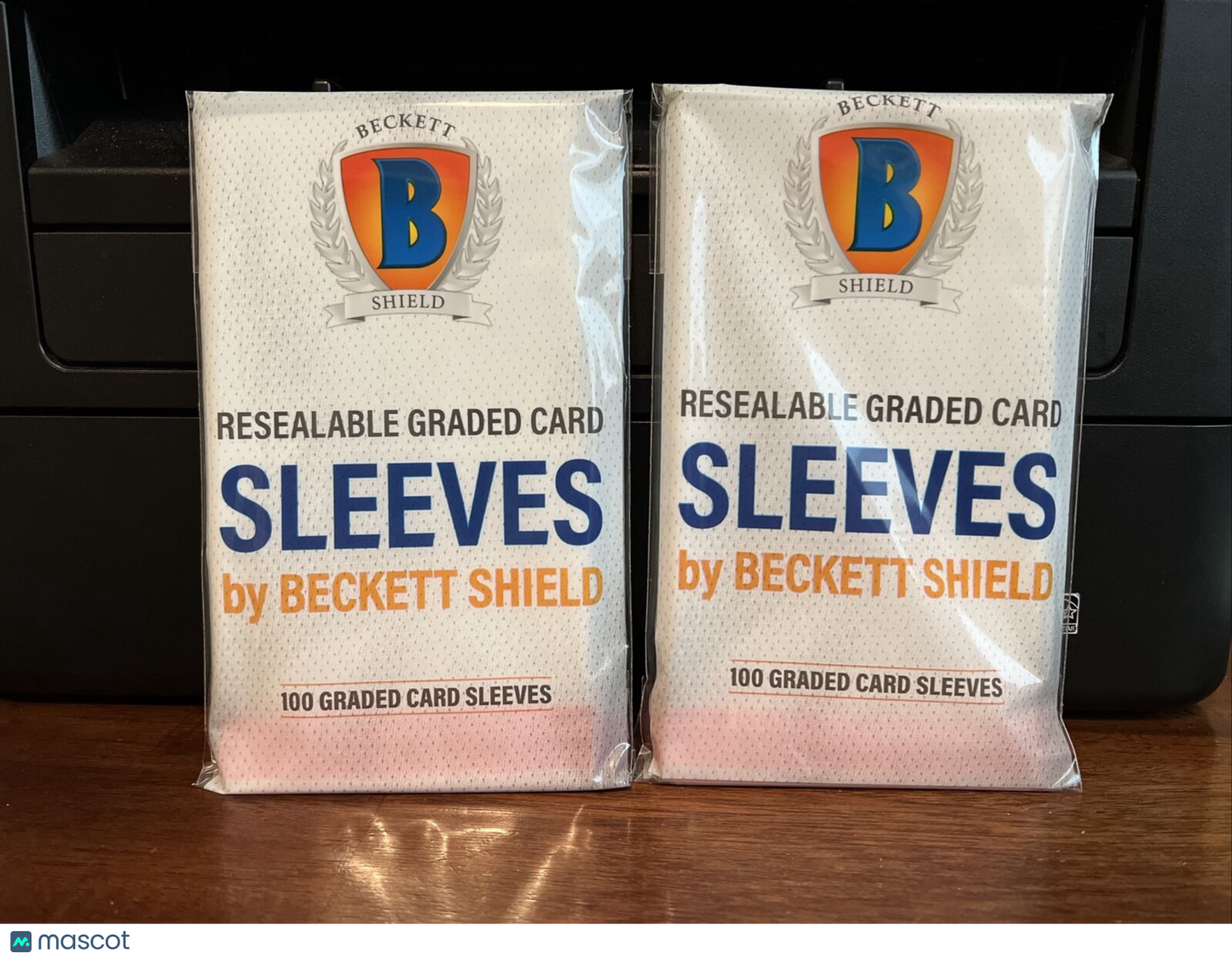 Beckett Shield Resealable Graded Card Sleeves 2 Packs of 100 - 200 Total
