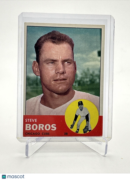 1963 Topps Steve Boros Baseball Card #532 VG-EX Quality FREE SHIPPING