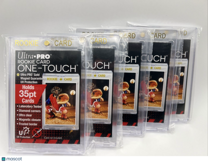 Ultra Pro One-Touch Magnetic Card Holder 35pt Point ROOKIE CARD - Lot of 5