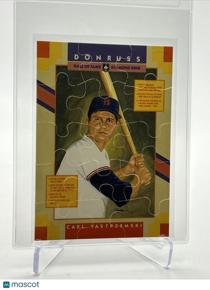 1990 Donruss the Rookies Carl Yastrzemski Puzzle Card Mint FREE SHIPPING