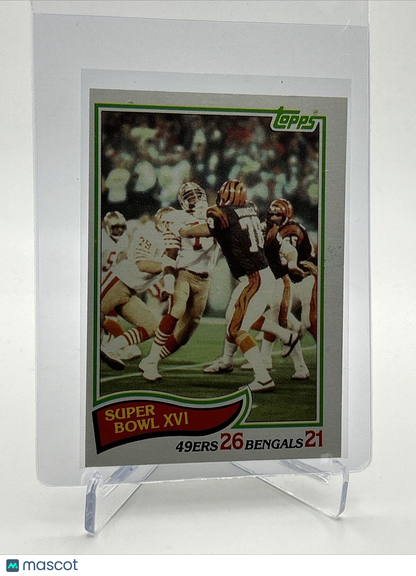 1982 Topps Super Bowl XVI SBXVI Football Card #9 NM-MT FREE SHIPPING