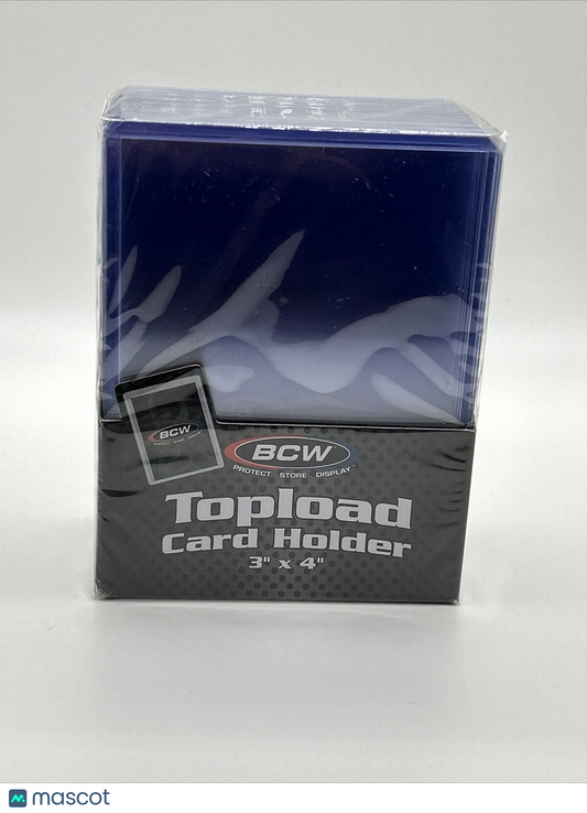 BCW 3X4 Toploaders Regular 35pt Point 1 Pack of 25 for Standard Sized Cards