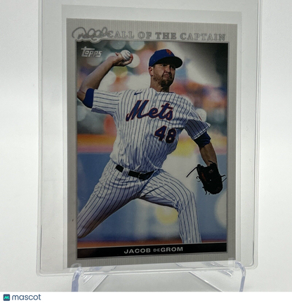2022 Topps x Derek Jeter Jacob deGrom Baseball Card #14 Mint FREE SHIPPING