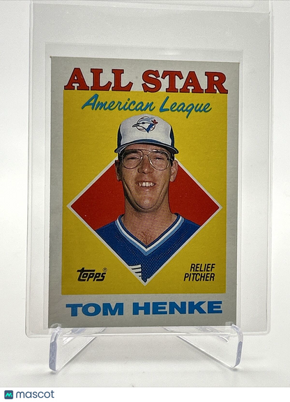 1988 Topps Tom Henke Baseball Card #396 Mint FREE SHIPPING