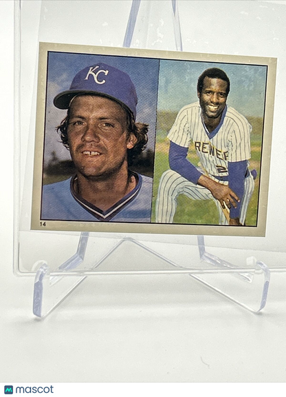 1981 Topps Stickers George Brett/Ben Oglivie Card #14 NM-Mint FREE SHIPPING