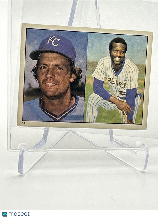 1981 Topps Stickers George Brett/Ben Oglivie Card #14 NM-Mint FREE SHIPPING