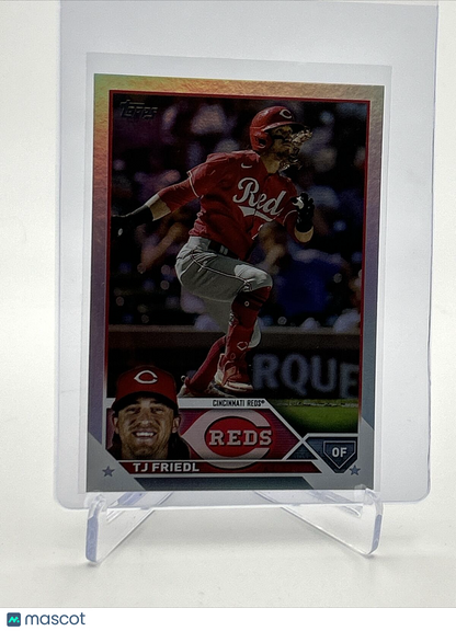 2023 Topps RAINBOW FOIL TJ Friedl Baseball Card #558 FREE SHIPPING