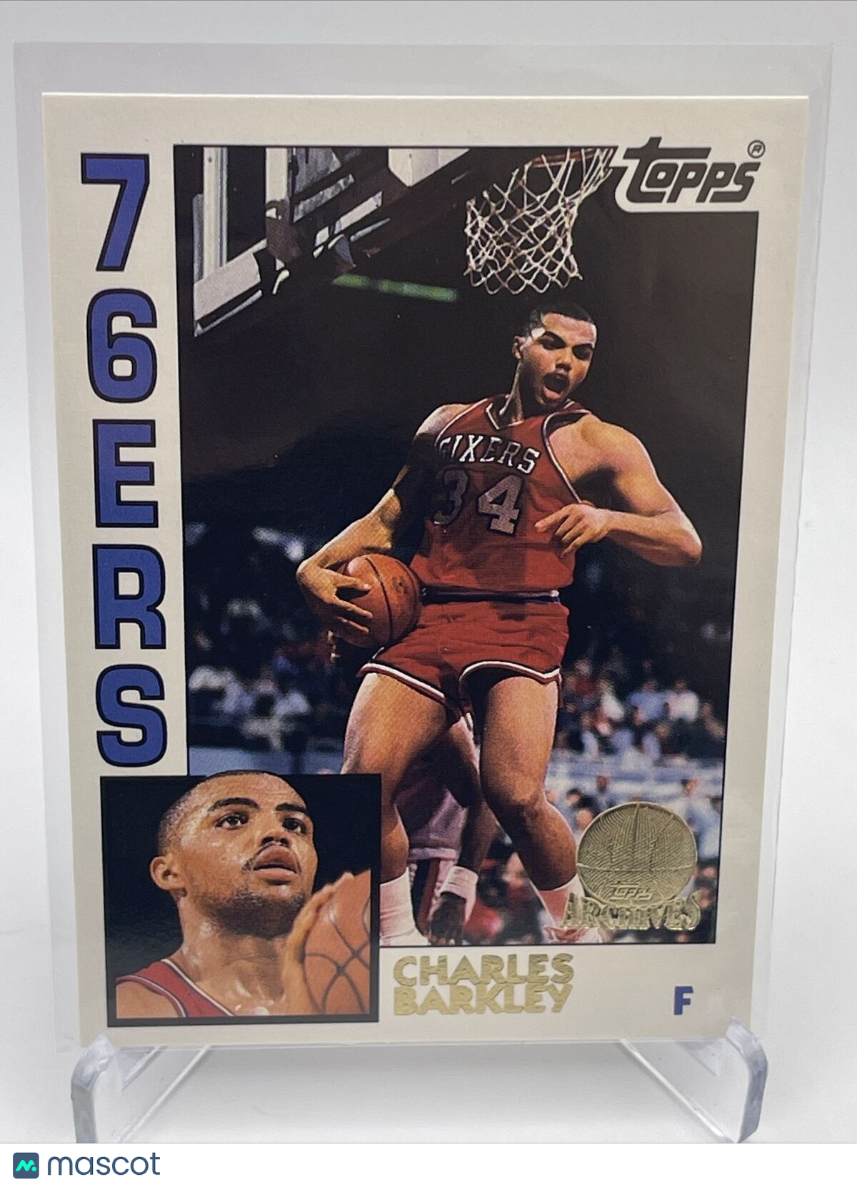 1992-93 Topps Archives GOLD Charles Barkley Card #44 Mint FREE SHIPPING