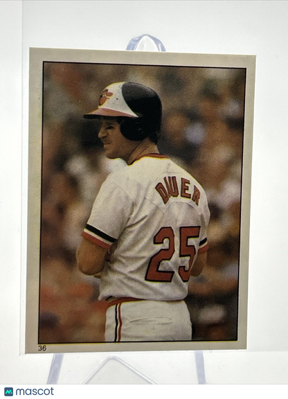 1981 Topps Stickers Rich Dauer Baseball Card #36 NM-Mint FREE SHIPPING