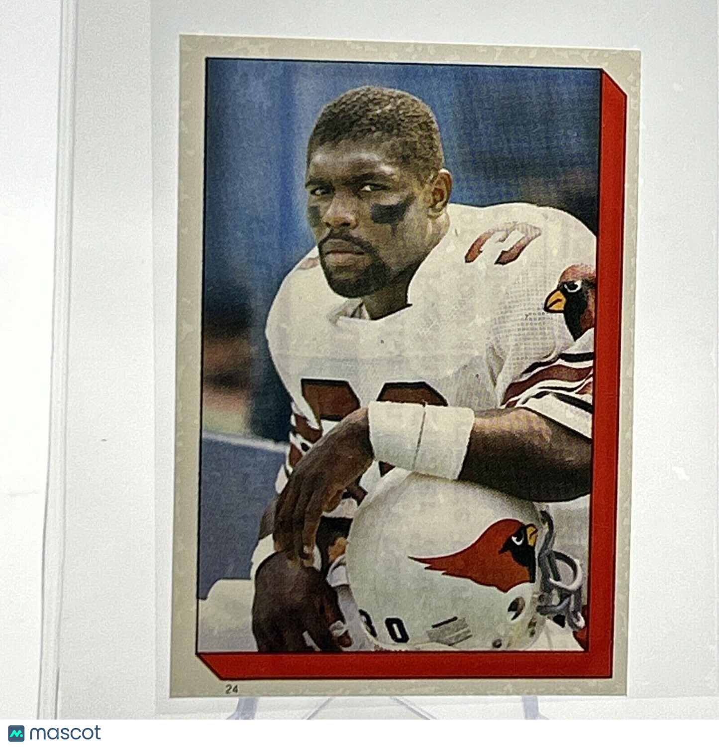 1986 Topps Stump Mitchell Football Sticker Card #24 NM-MT FREE SHIPPING